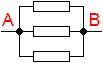 Параллельное соединение проводников на схеме