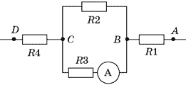Рисунк 82. Схема смешанного соединения проводников.